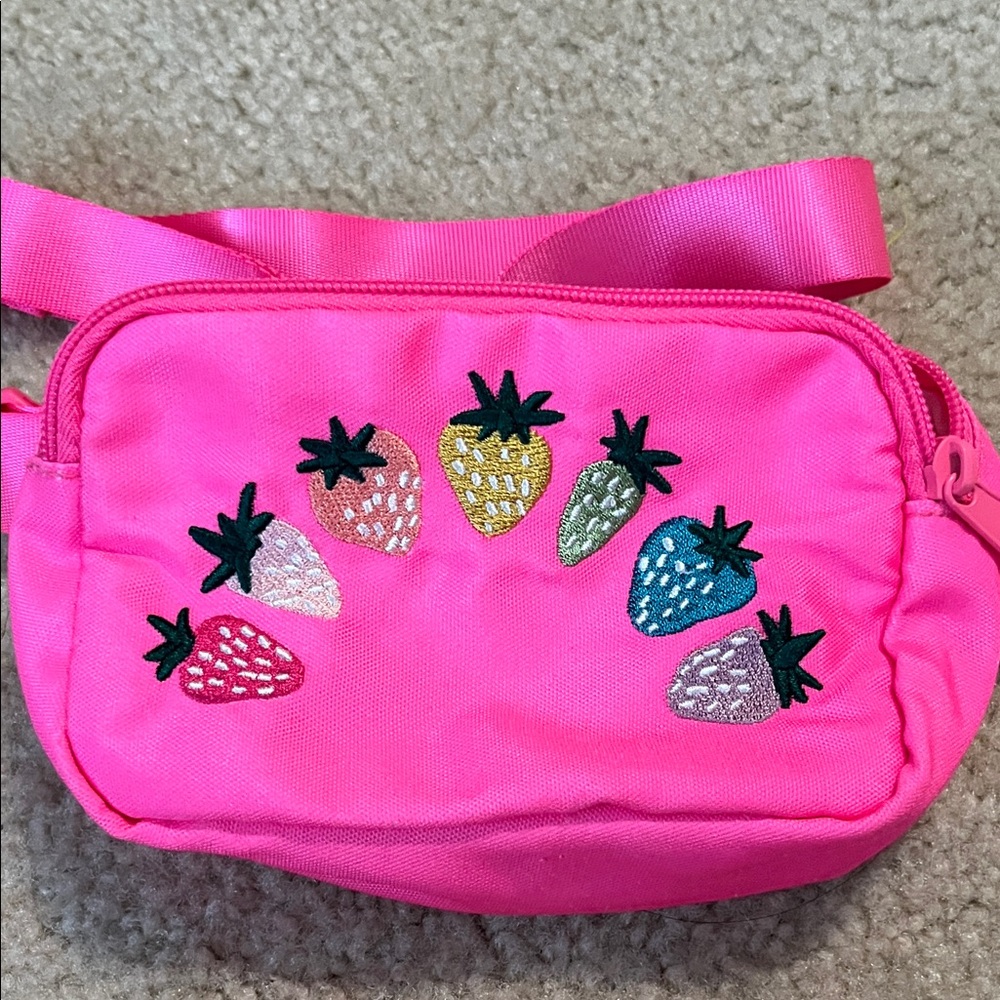 Target Pink Kids Bag with Colorful Strawberry Design